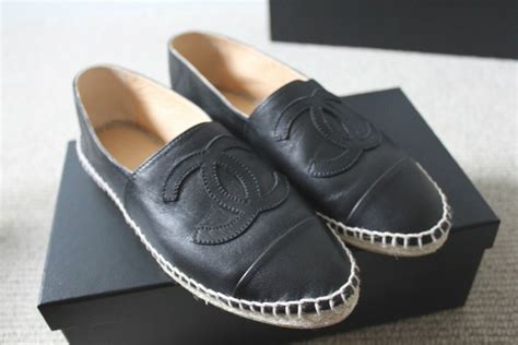 chanel espadrille flats replica|authentic Chanel espadrilles for sale.